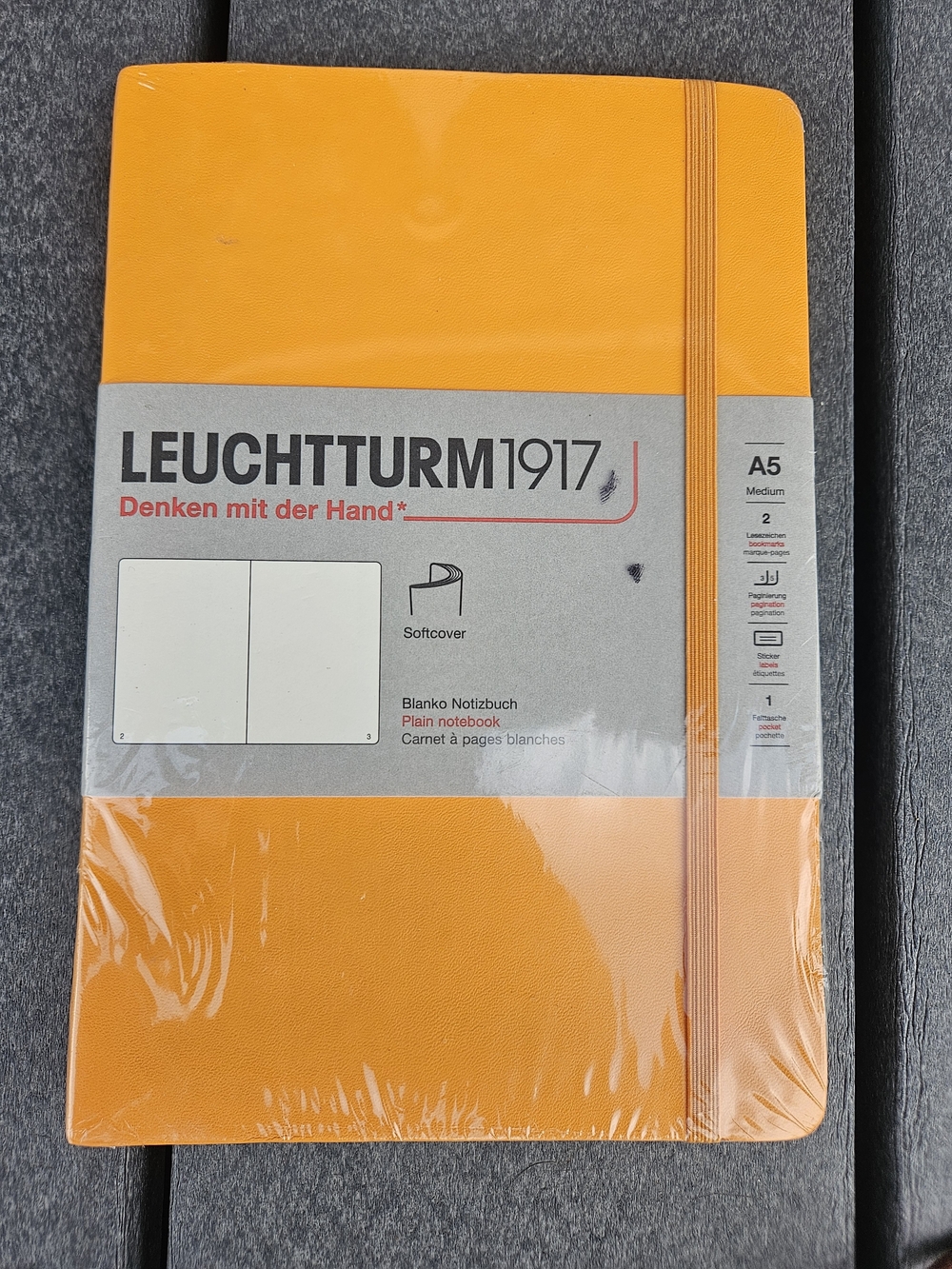 A5 Softcover Notebook — Vibrant Orange